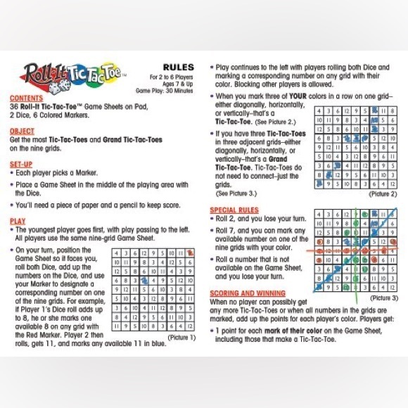 Roll-it Tic Tac Toe Board Game Patch Products 2007 - Picture 3 of 3